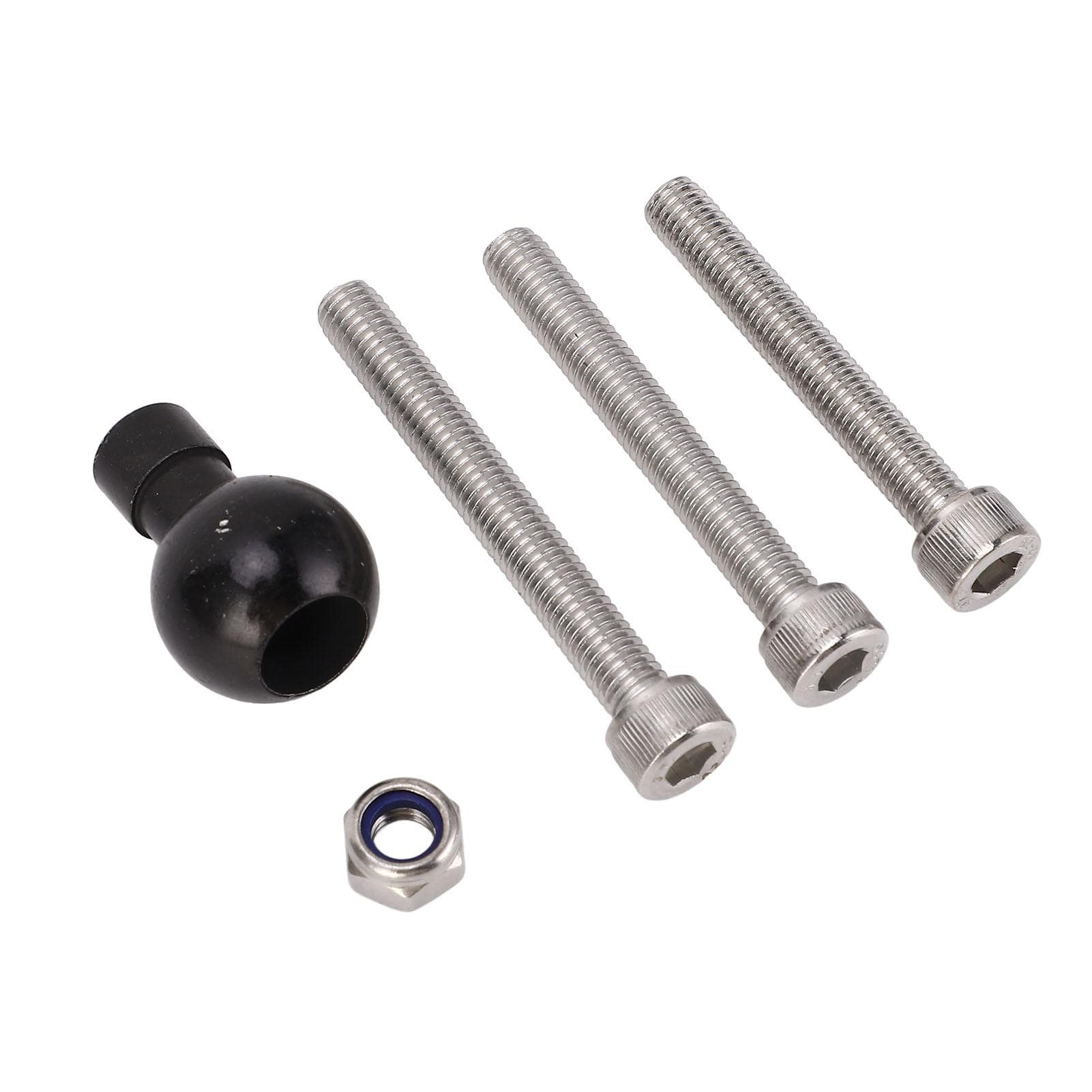 Motorcycle Handlebar Clamp Base Fork Stem Ball Base Ball Head Base with M8 Bracket Bolt 1 Inch