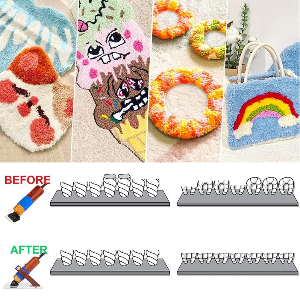 Carpet Trimmer Tufting Carving Tools Clippers 200W Rug Tufting Carver Clippers Electric Clippers US Plug