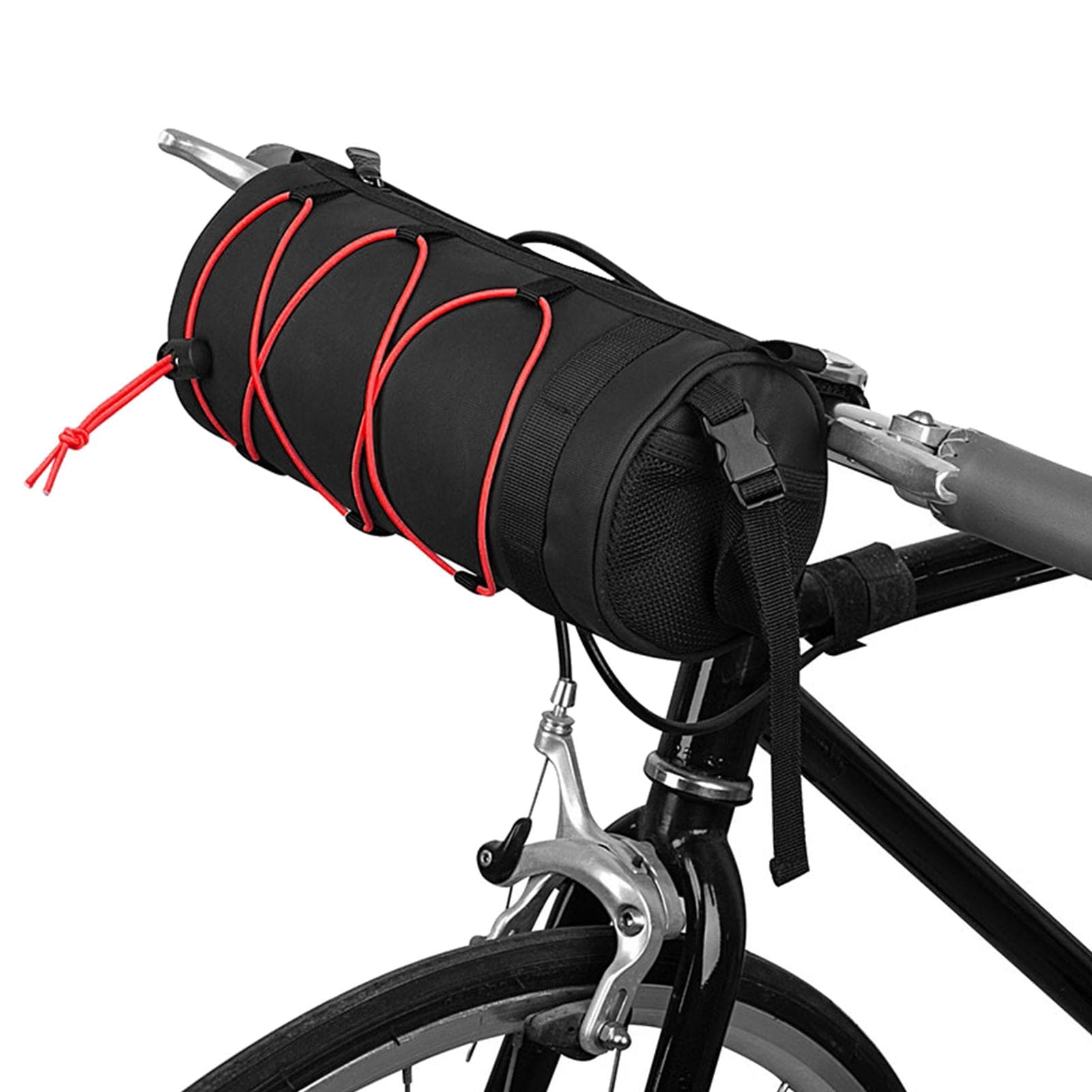 Bike Handlebar Bag Multifunctional Mountain Bike Front Bag Bicycle Frame Bag Shoulder Bag Cycling red