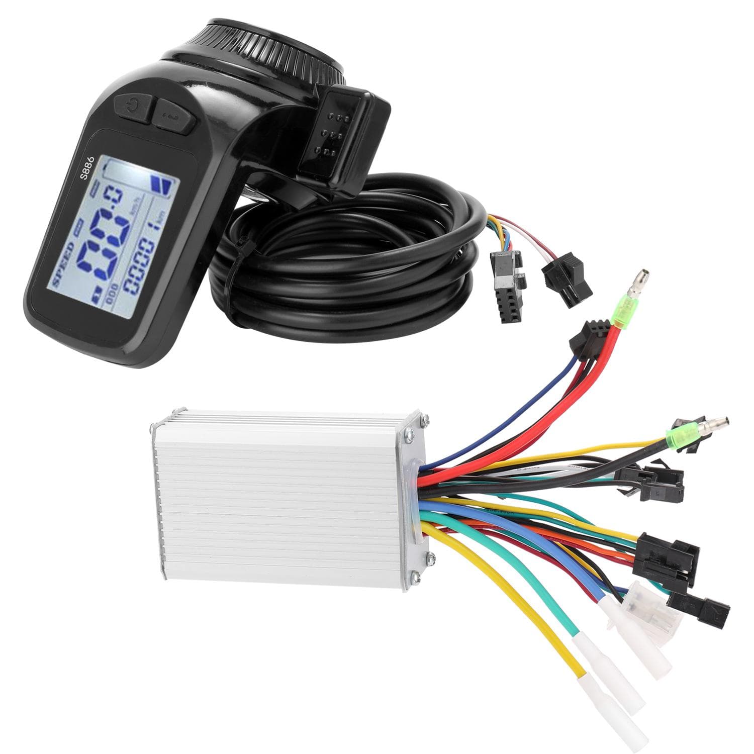 24V-48V/36V-60V 350W Motor Brushless Controller LCD Display Panel Thumb Throttle Electric Bicycles type 1