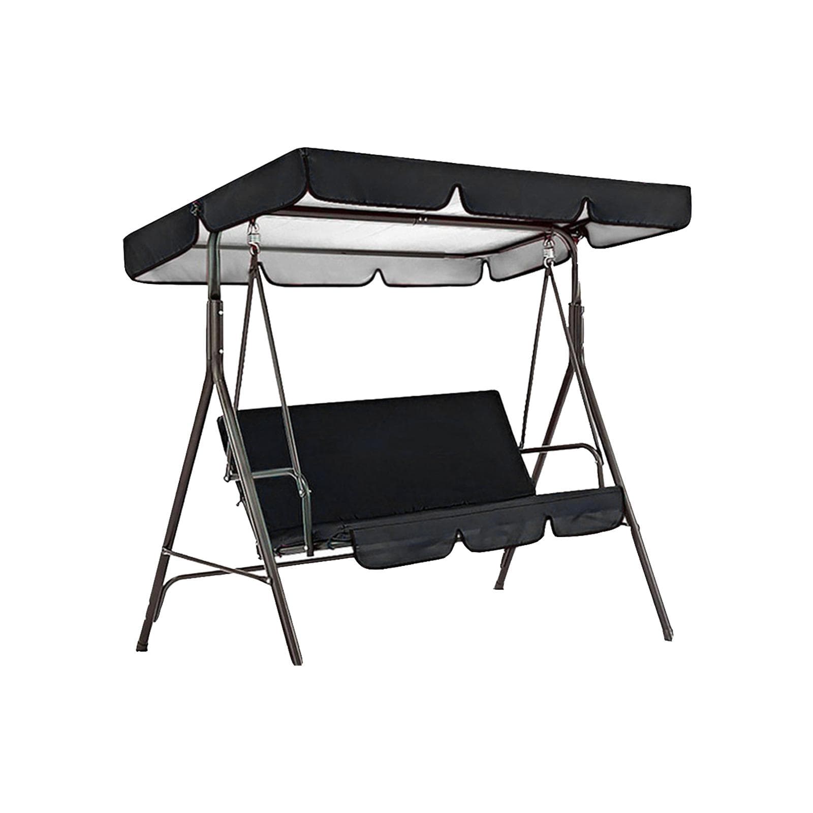 Outdoor Swing Canopy Cover Set Oxford Fabric Swing Waterproof Dustproof Sunshade Cover Deck Patio