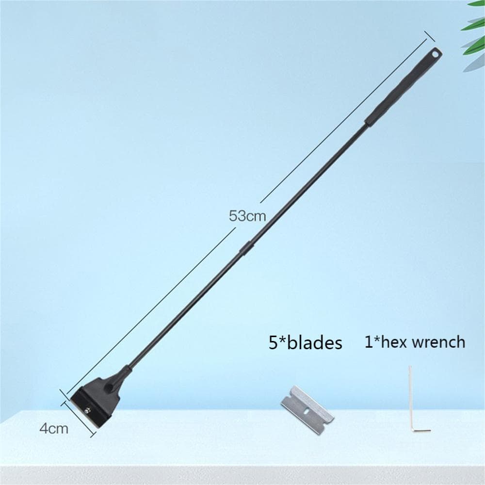 Aquarium Removal Scraper Fish Tank Flat Sand Algae Removal Dual-use Glass Algae Removal Scraper Household Aquarium Cleaning Tool black