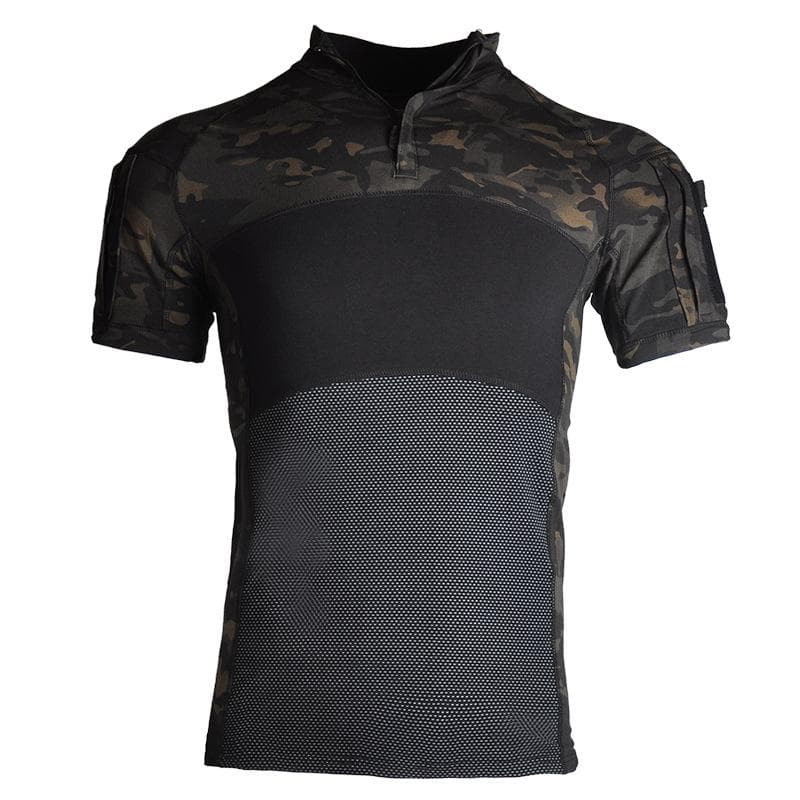 Tactical Cotton T-shirts Men Army Green Combat Camouflage T Shirt Men Short Sleeve Military T-Shirt Outwear XXXL camouflage