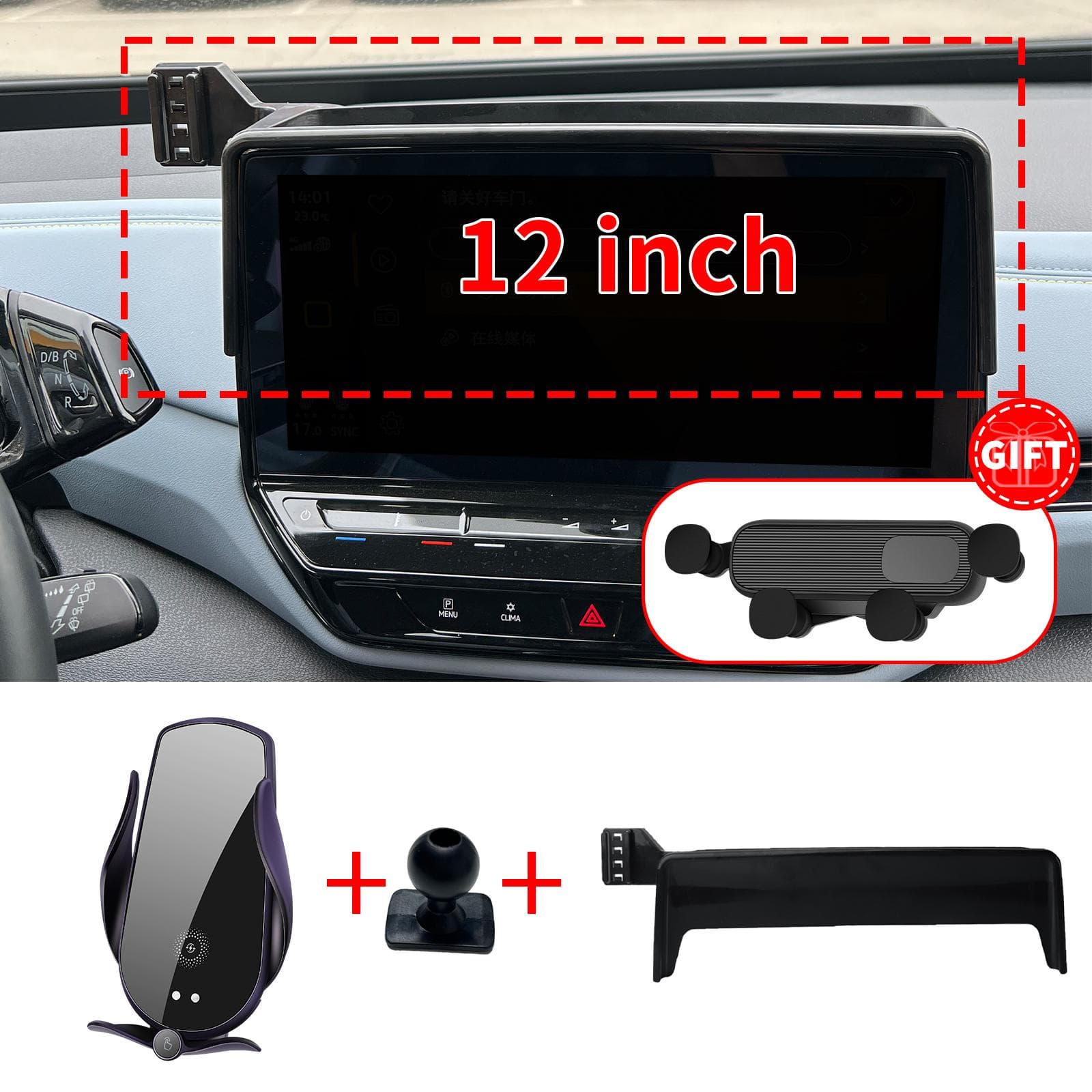 fit for Volkswagen ID. Buzz Cargo 2025 2025 2025 Navigation Phone Holder Mount Customized Car accessoires