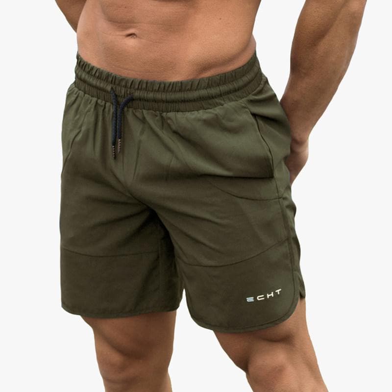 Men Casual Quick dry Shorts Gym Fitness Bodybuilding Workout Running Sports Short pants Beach Shorts XL army green