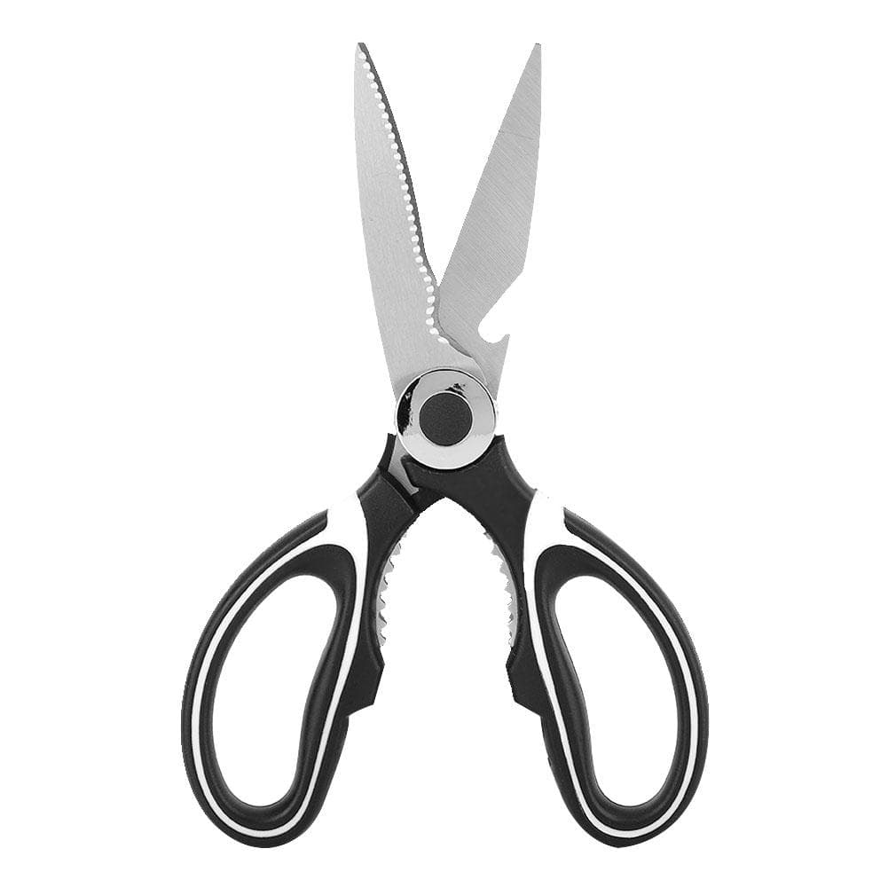 Multifunctional Shear Stainless Steel Scissor for Kitchen Cloth Walnut