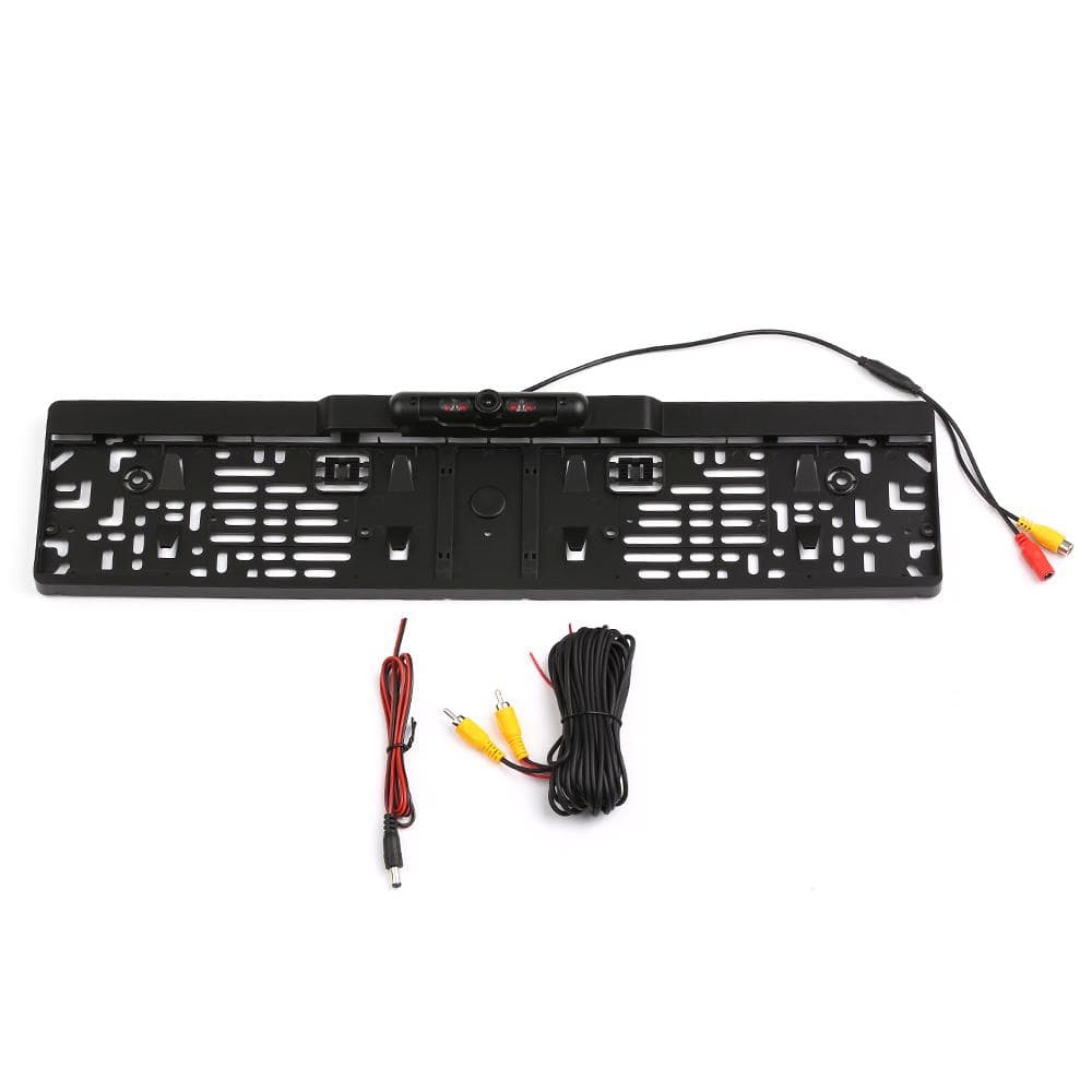European License Plate Frame 4 IR LED Backup Camera Car Rear View Camera