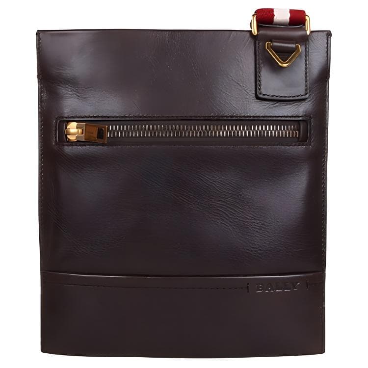 Bally Fashion Leather Crossbody Shoulder Bag Men bags Brown TANIT-261 Basic Set (Bag+Dust Bag)