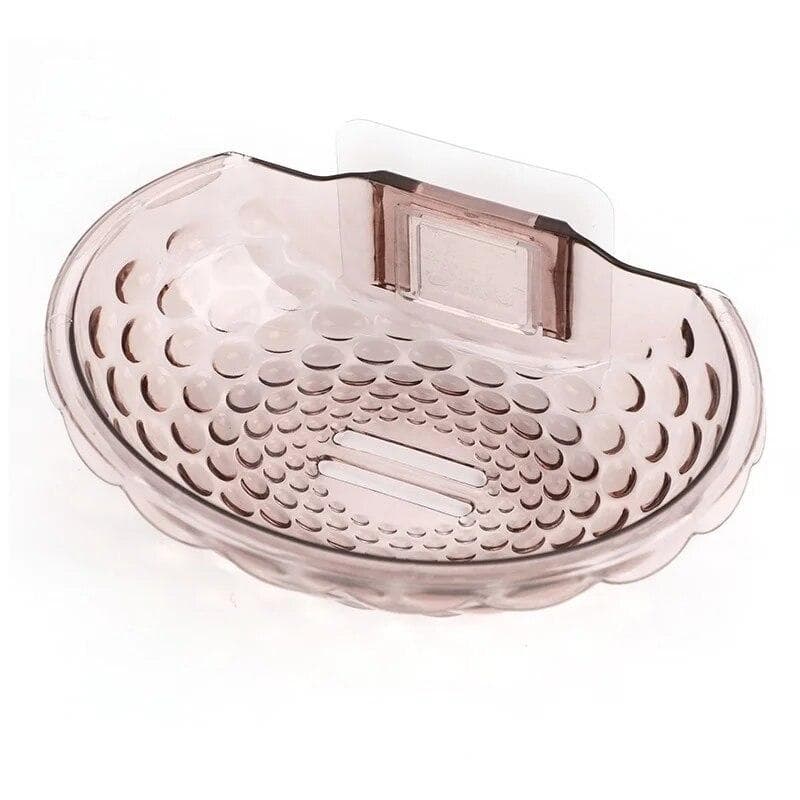 Soap Holder Soap Dishes Sponge Container Wall Mounted Soap Shelf Kitchen Sink No Drilling Holder Bathroom Accessories