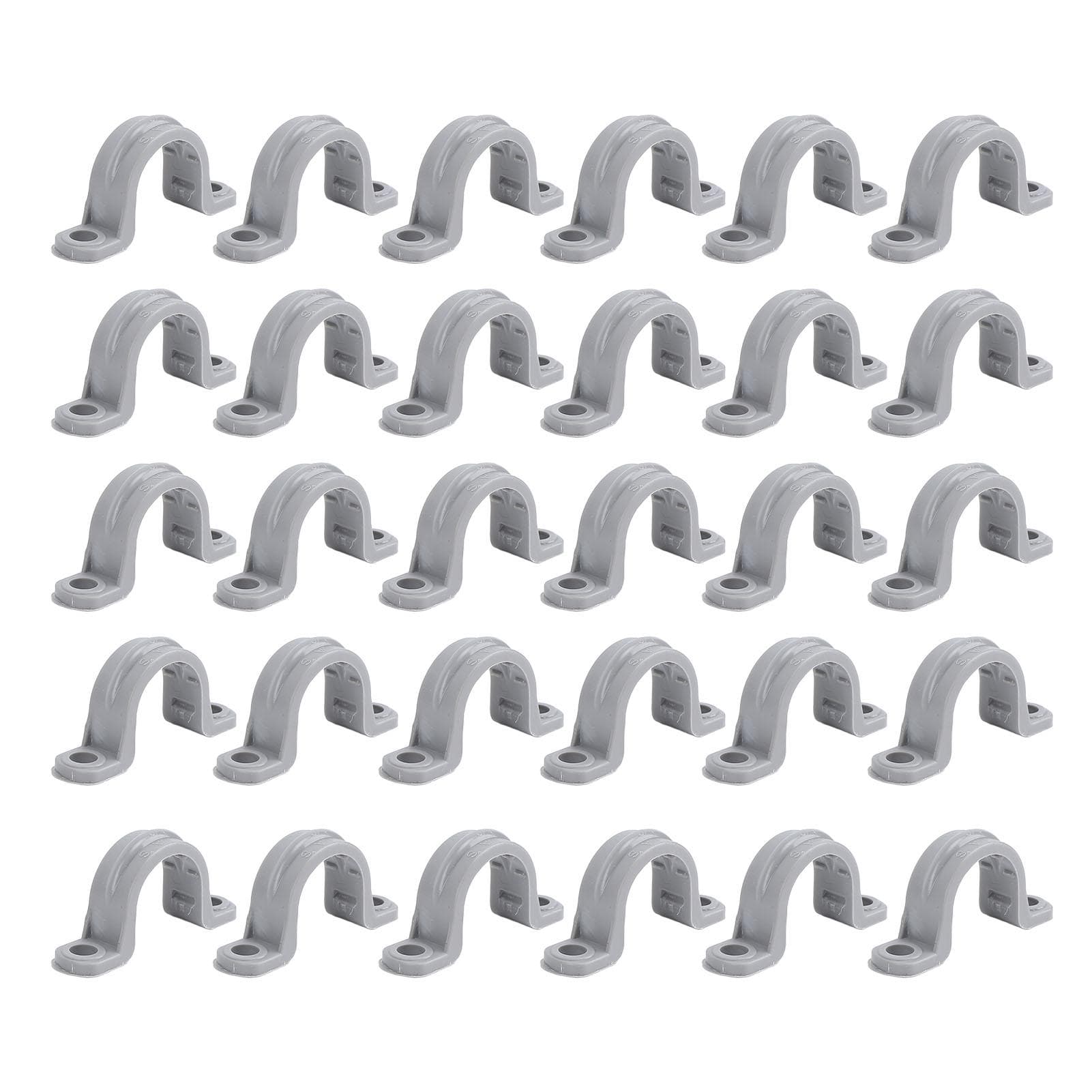 30PCS Electrical Conduit Strap Clamp 12 Inch 2 Holes PVC Pipe Mounting Bracket for Electrical