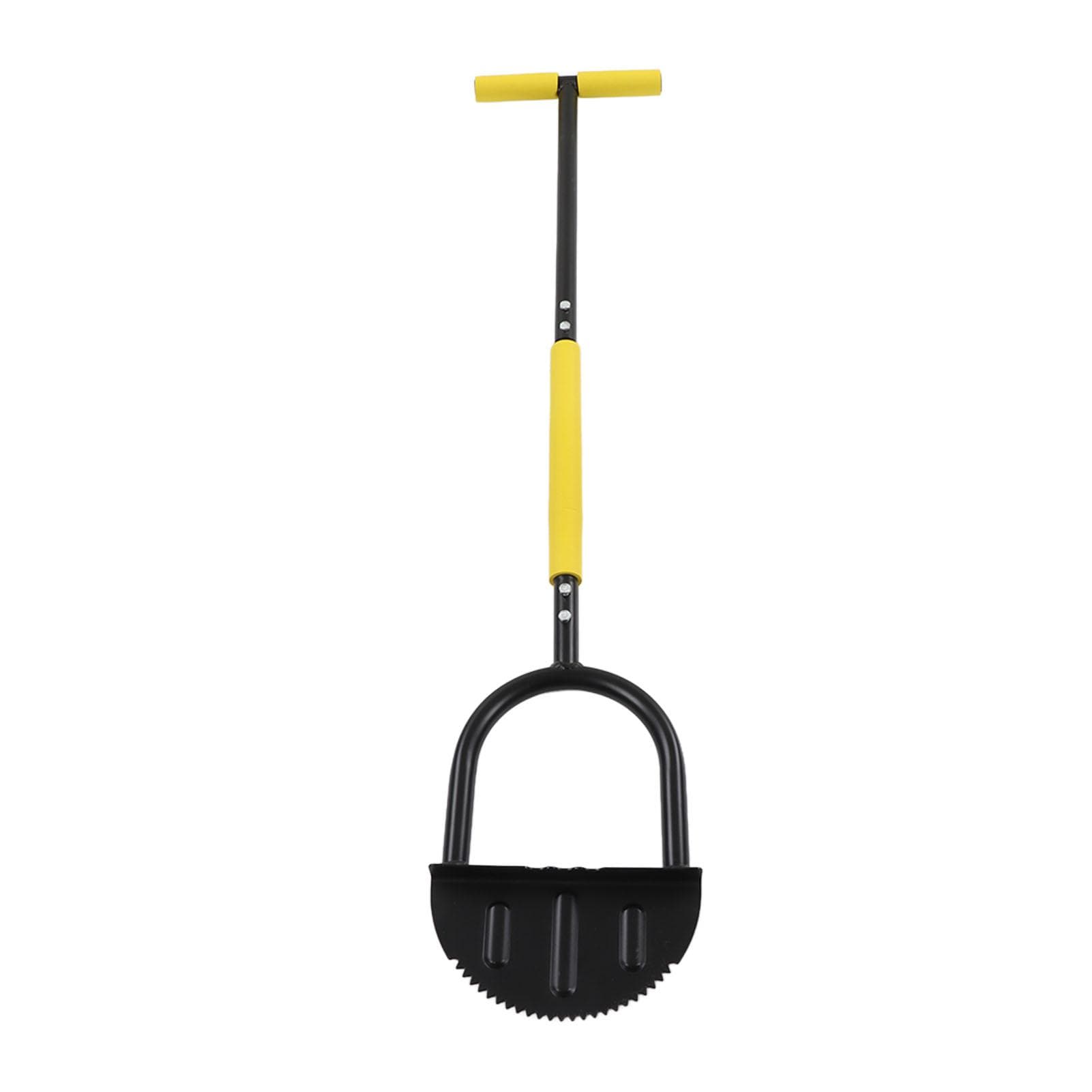 Manual Lawn Edger Steel Structure Saw Tooth Blade T Handle Sponge Cover Wide Pedal Garden Trimming