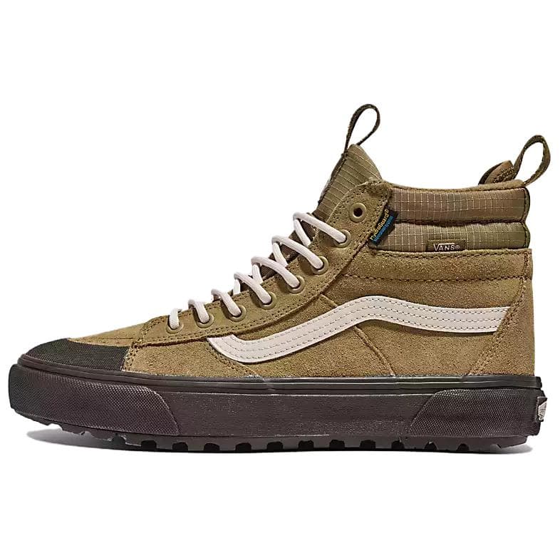 Vans Sk8-Hi Waterproof MTE Olive Drab Green Unisex Sneakers Tan Brown VN000CVTCX6 43