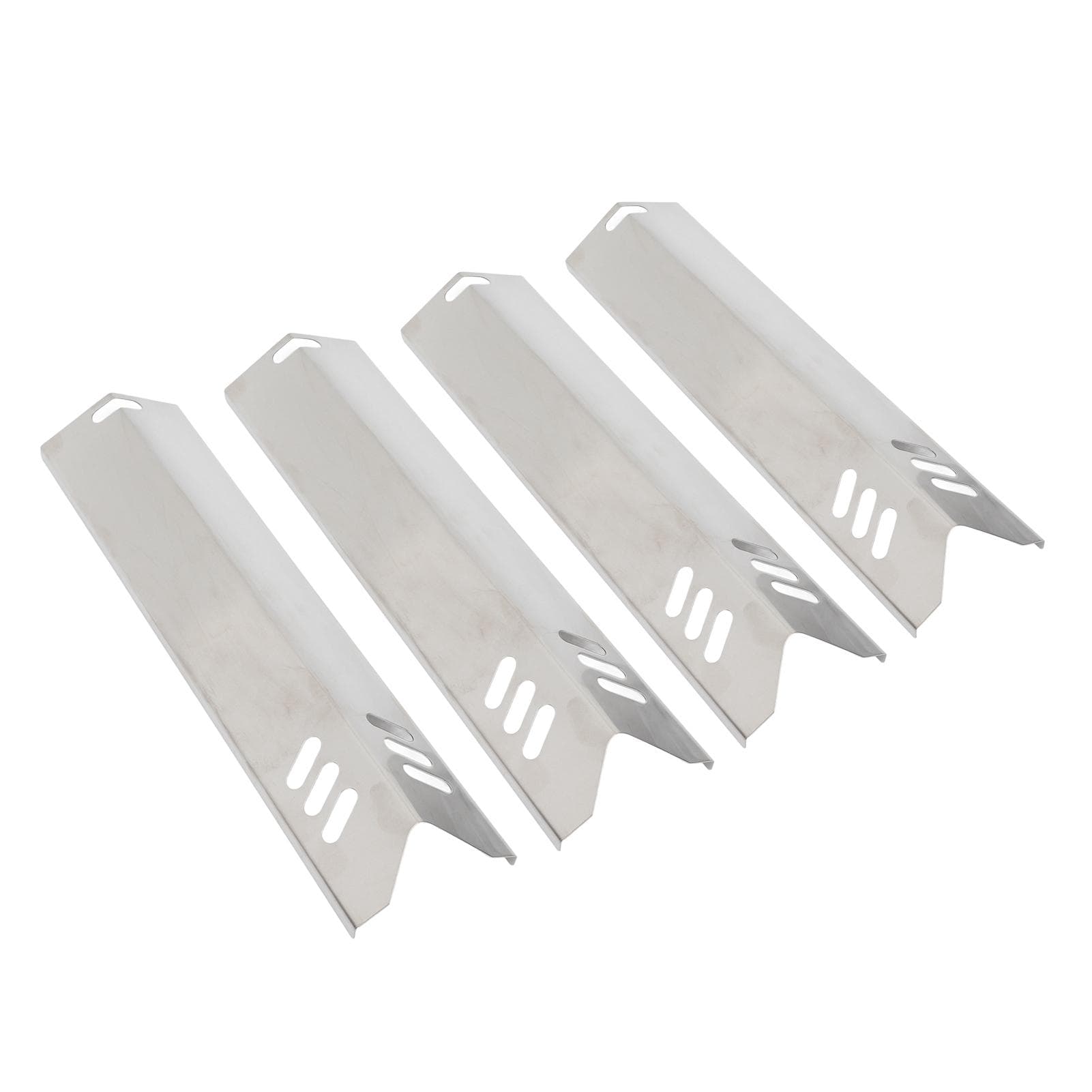 4 Pcs Adjustable Grill Heat Plates Shield Stainless Steel Oven Burner Covers BBQ Gas Grill