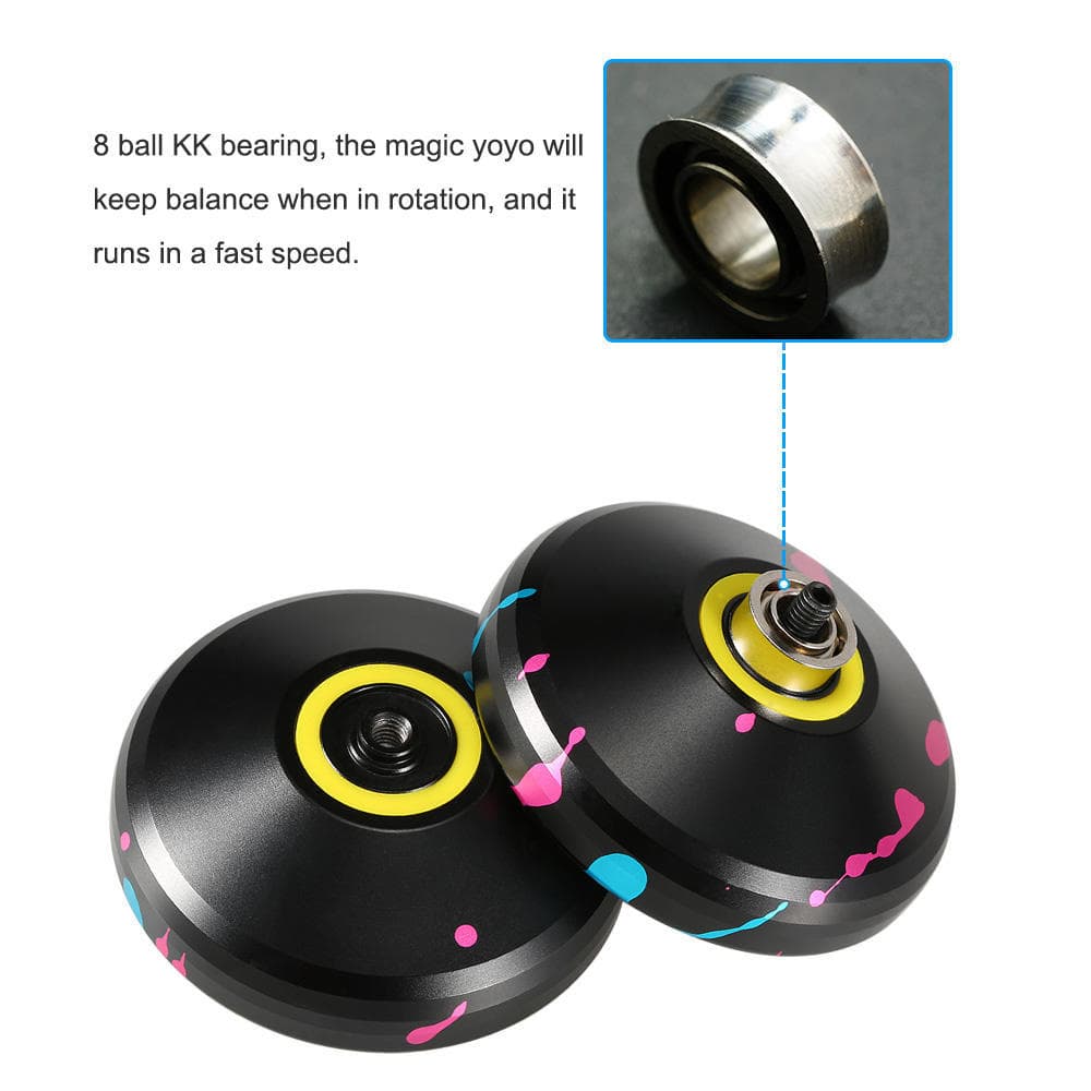 Yoyo V3 Unresponsive High-speed Aluminum Alloy Yo-yo CNC lathe with Spinning String for Boys Girls