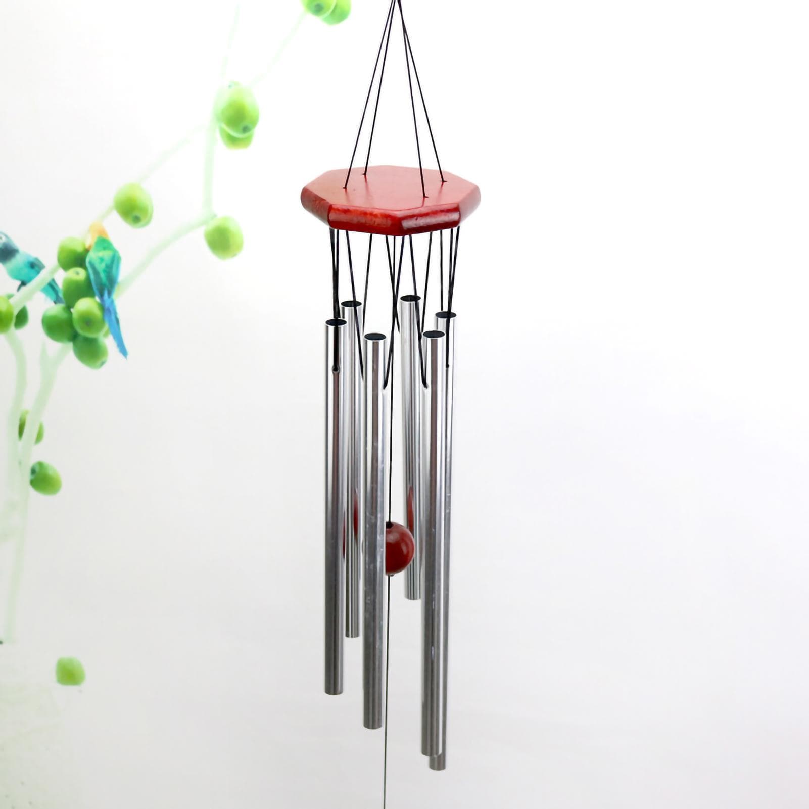 Wind Chime Multi Aluminum Pipe Wooden Decorative Wind Chime Gift for Cabin Home Door Window