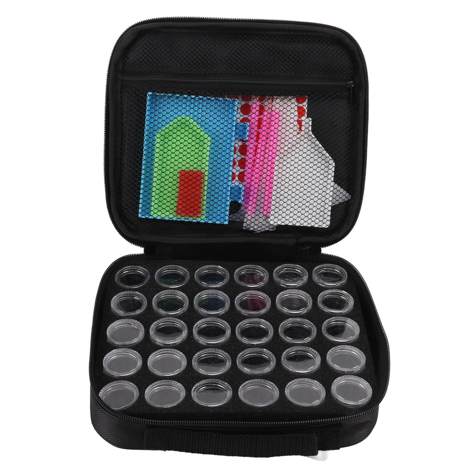 Rhinestone Painting Case 30 Grids Transparent Design Portable Compact Bead Storage Containers Art
