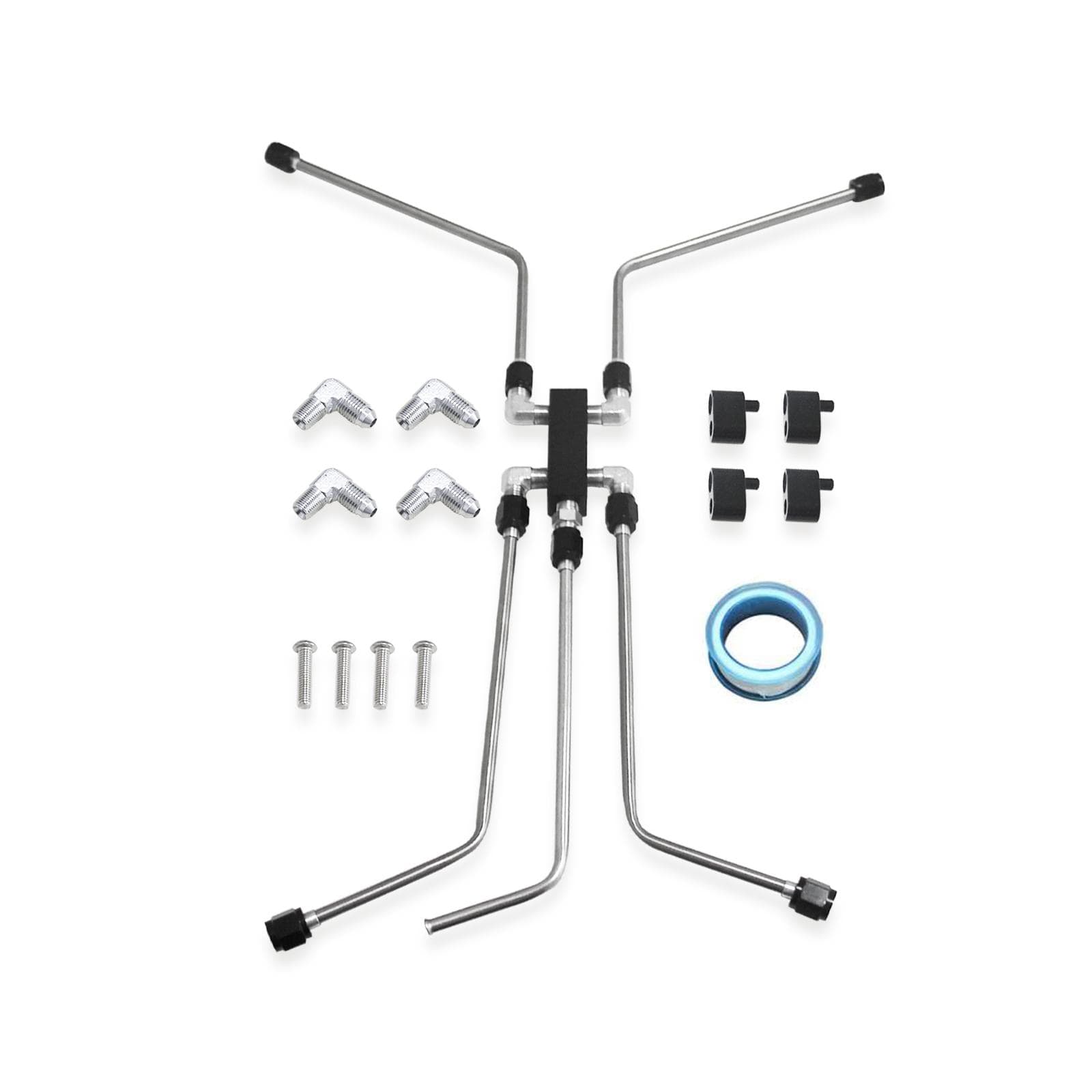 Motion Raceworks LS Stainless Coolant Crossover LS1, LS2, LS3, LS6, LS7, LS9 silver