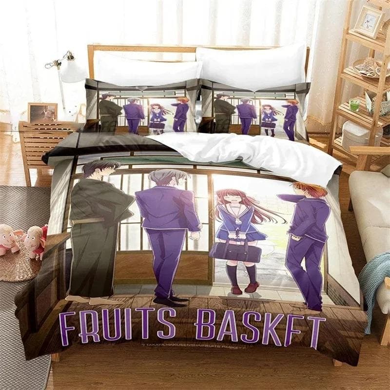 Anime Fruits Basket All Season Duvet Cover Bedding Comforter sets Soft Quilt Cover and Pillowcases Single Double Queen King 70x133cm 2pcs