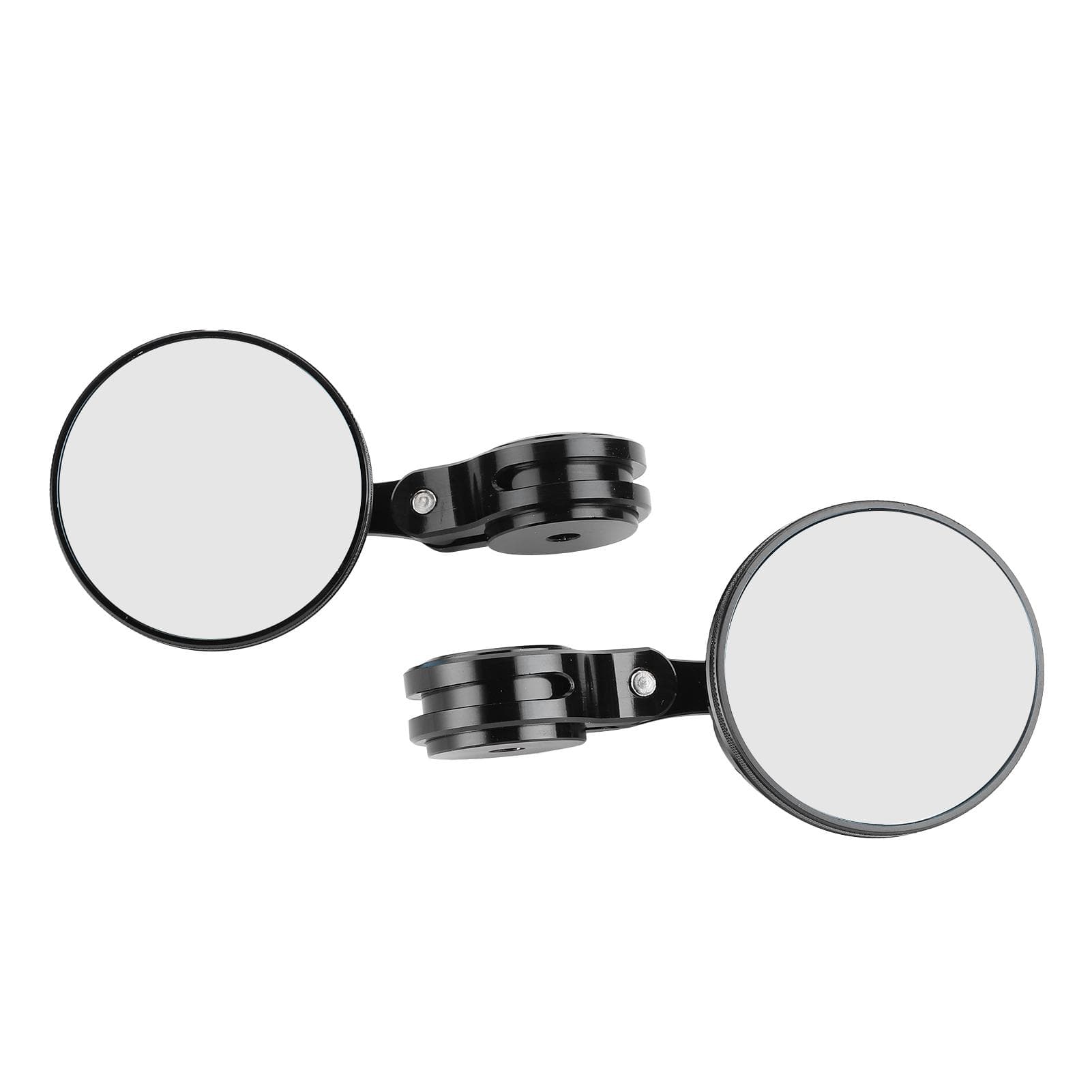 CNC Aluminum Handlebar Rearview Mirrors Anti Glare Blue Glass for Motorcycle Modification
