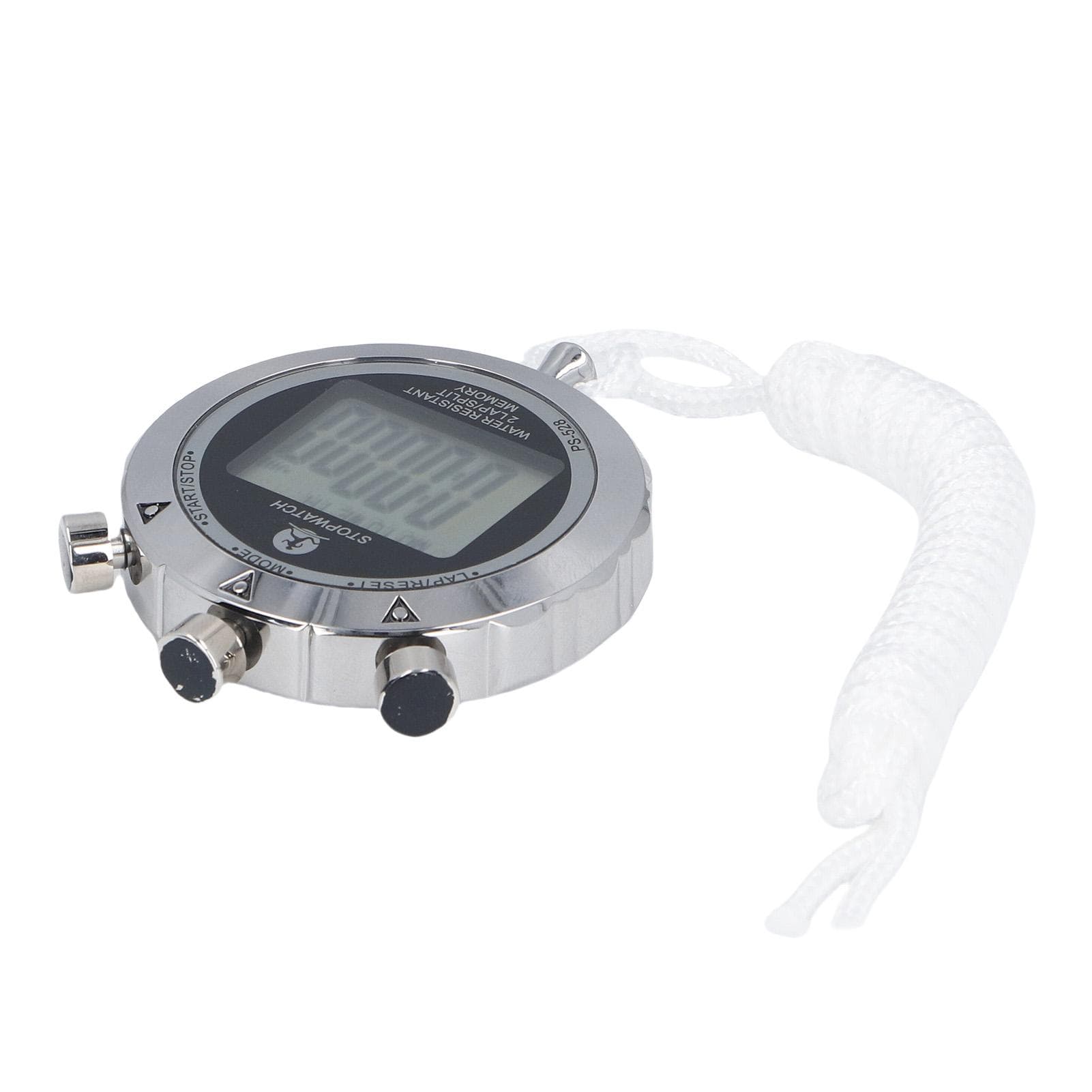 Stopwatch 0.01 Second Timing Metal Stop Watch with Alarm Calendar for Sports Competitions Games