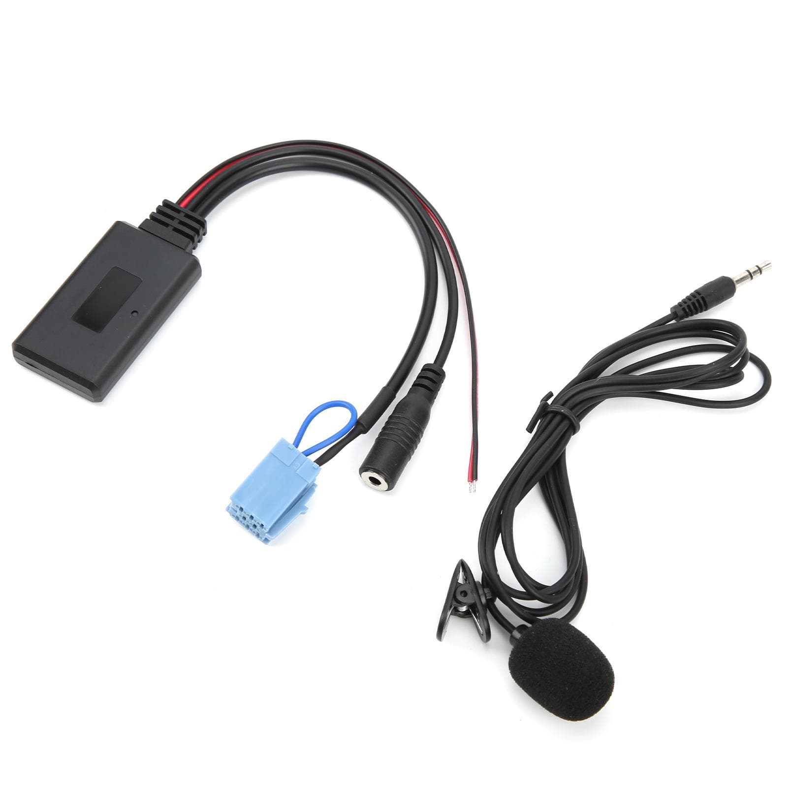 Bluetooth 5.0 AUX Cable Adapter with Microphone Handsfree Replacement for Smart Fortwo 450 Radio