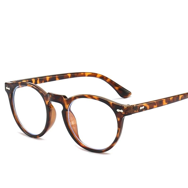 Rivet Leopard Frame -0.5 To -6 Prescription Sunglasses With Dark Green Lens Diopter Minus Degree 0
