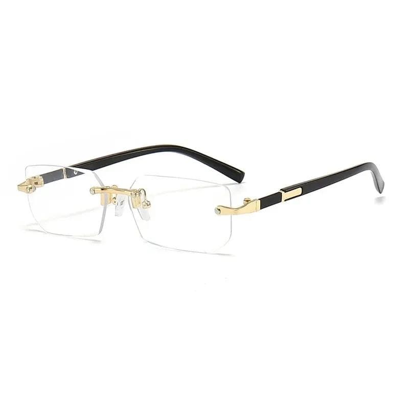 Rimless Sunglasses Rectangle Fashion Popular Women Men Shades Small Square Sun Glasses For Female Male Summer Travel
