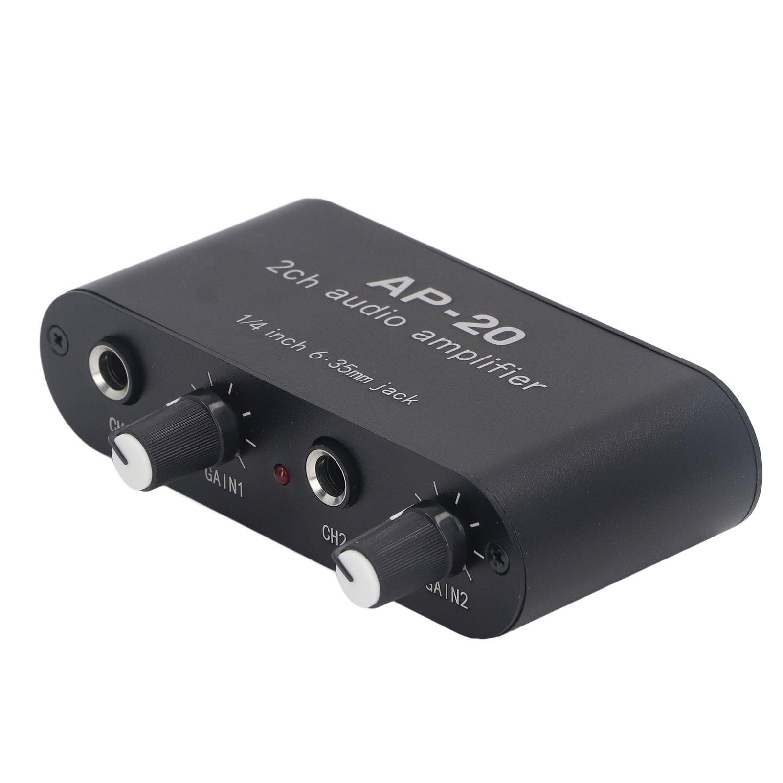 2CH Sound Amp Preamplifier Balanced Input 14in 6.5mm Gain Independent Adjustment 0?20db Preamp