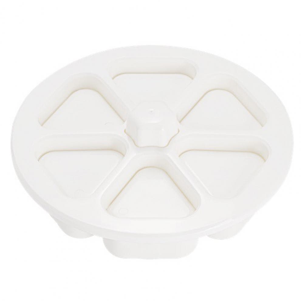 6 Grids Japanese Onigiri Maker Press Non-sticky DIY Plastic Triangle Rice Ball Sushi Making Tool Mold Bento Tools white