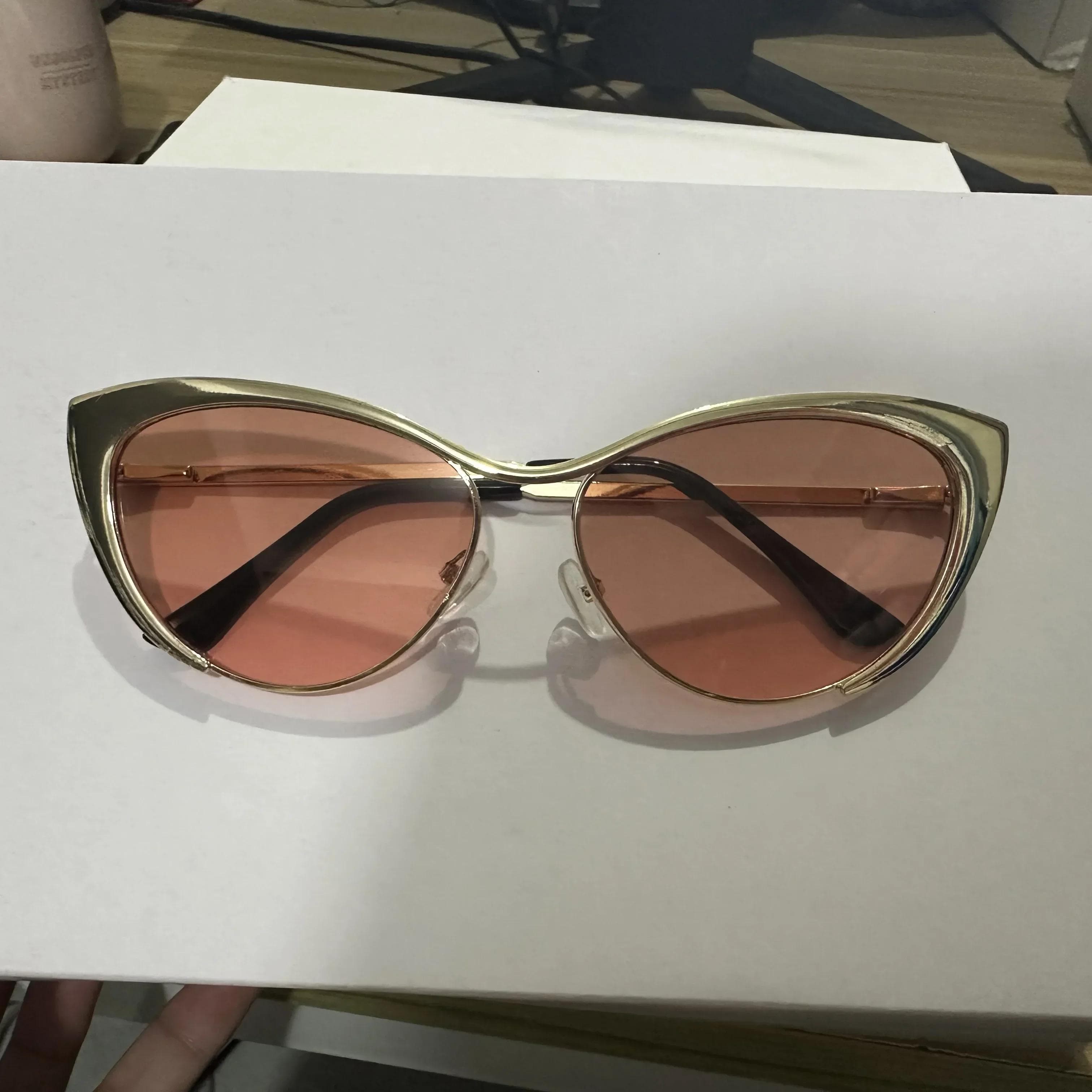 Gradient Cat Eye Sunglasses Women Men Colorful Minimalist Sun Glasses Mirror Black Colors Designer Fashion Other