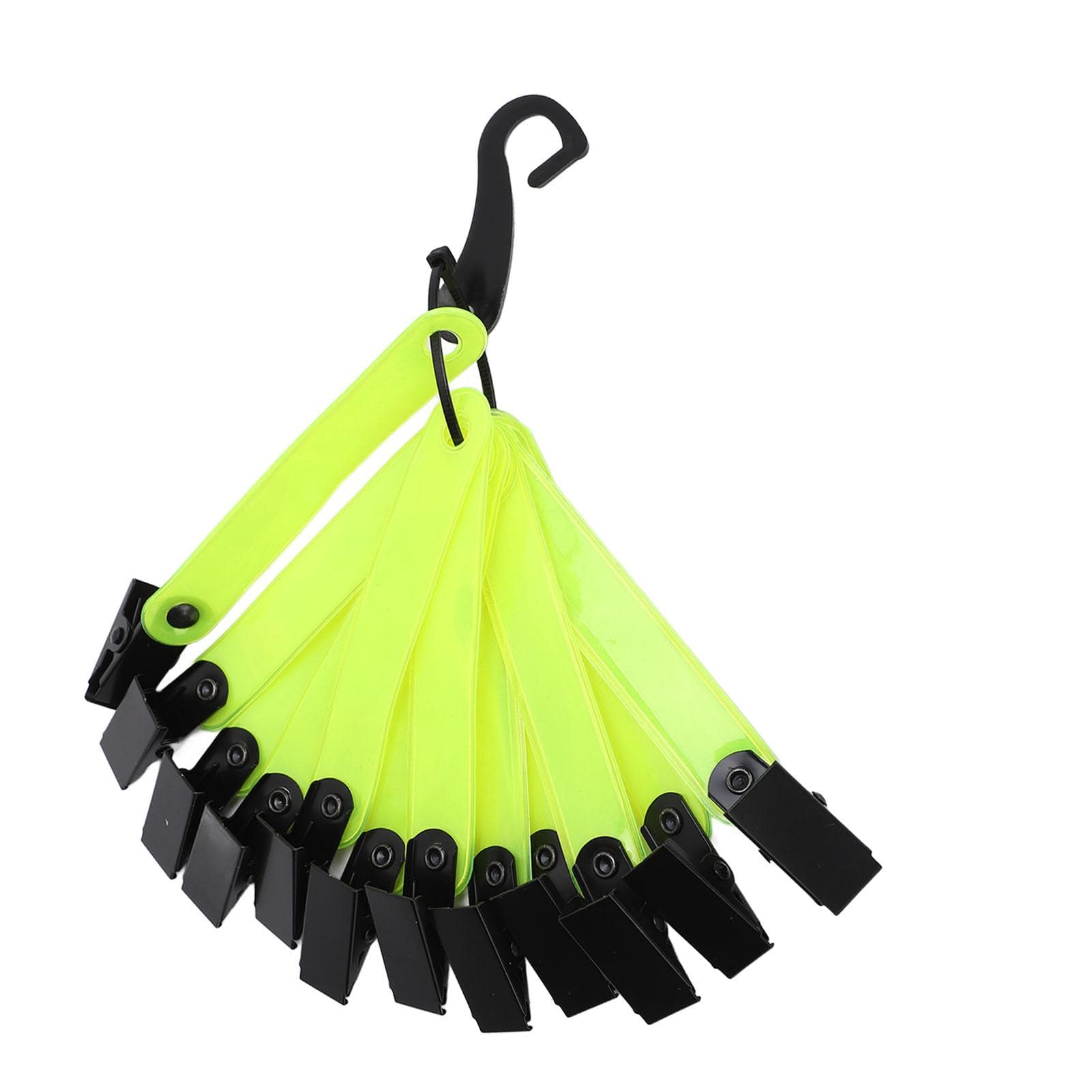 12PCS High Visibility Trail Markers with Clips Reflective Tree Tacks for Hiking Hunting Outdoor