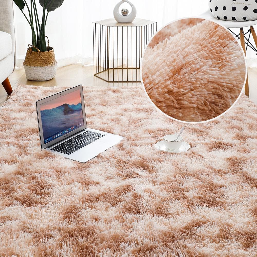 Plush Carpet Suitable For Living Room White Soft Fluffy Carpets Bedroom Bathroom Non-slip Thicken Floor Mat Teen Room Decoration 40x60cm
