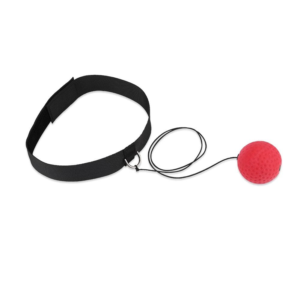 Boxing Equipment Fight Punch Reflex Ball With Head Band for Training Boxing Stress Relief Red