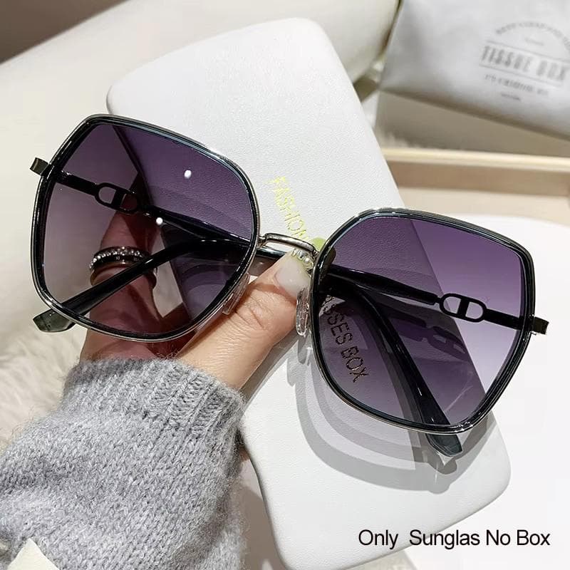 New Style Big Frame Sunglasses Fashion Trend Anti UV Outdoor Flash Street Photo
