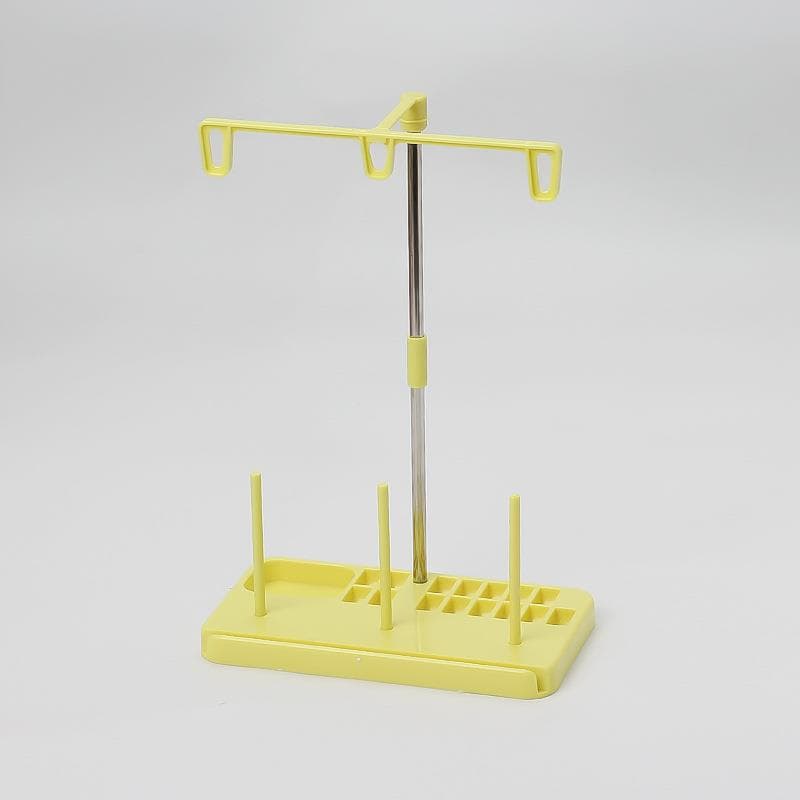 Storage Rack Sewing Machine Three Thread Rack Tool Storage Embroidery Thread Rack Manual Sewing DIY Storage Rack yellow