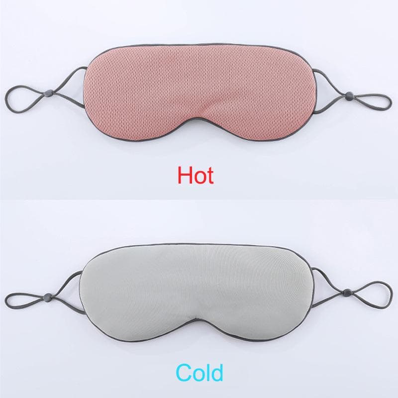 1pc Double Side Sleep Mask Natural Sleeping Eye Mask Eyeshade Cover Shade Available Breathable Blindfold Travel Rest Eye Patch pink
