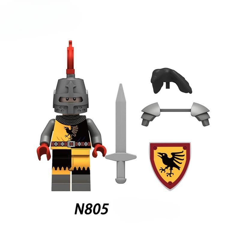 Building Block Medieval Wars of The Roses Action Figures Soldiers Mini Building Toy for Children N805 N806 N807 N808