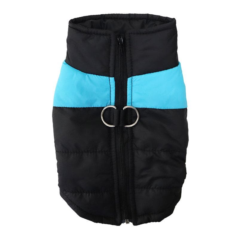 Waterproof Warm Dog Clothes Pet Coat Winter Vest Padded Zipper Jacket Dog Clothing for Small Medium Big Dogs Outfit XL blue