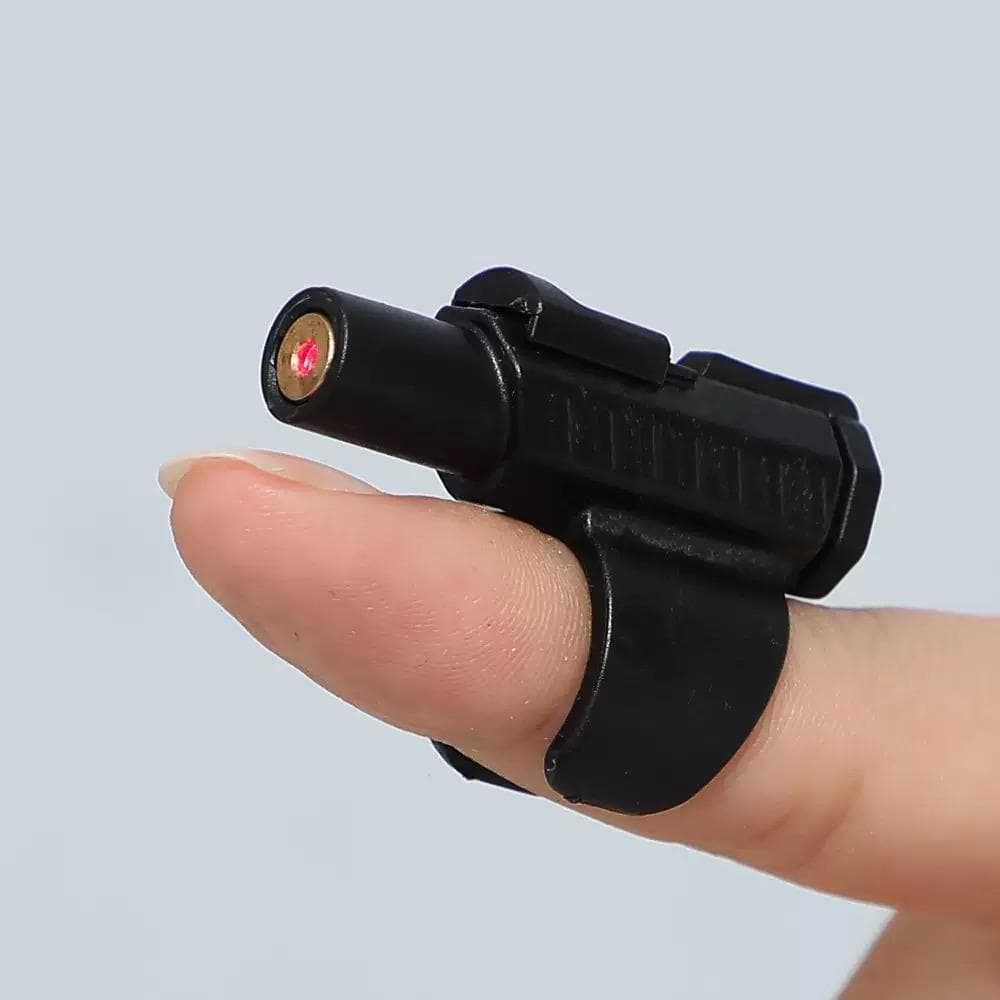 Portable Mini Laser Cat Toy - Finger Sleeve Design for Interactive Play and Endless Fun black