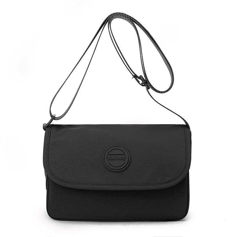 Women's Lightweight Crossbody Bag Nylon Water-Repellent Shoulder Bag black