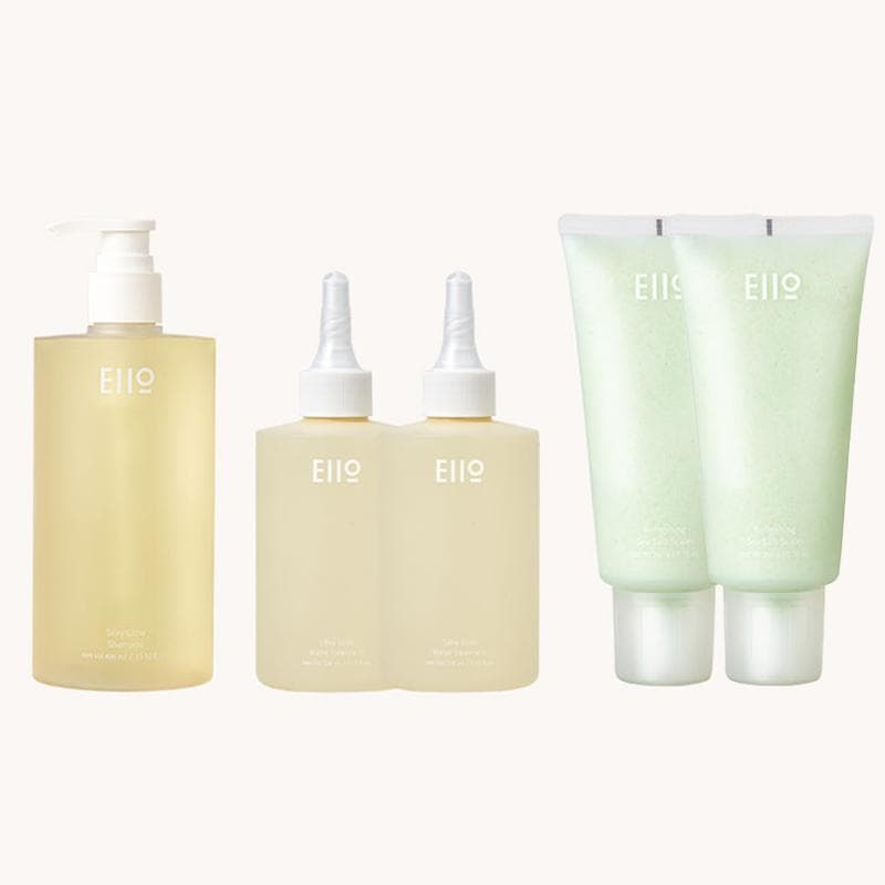 Eiio Silky Glow Shampoo+Water Treatment+Sea Salt Scalp Scaler = Best Hair&Scalp SET (3 Options) Shampo+2Treatment+2Scaler