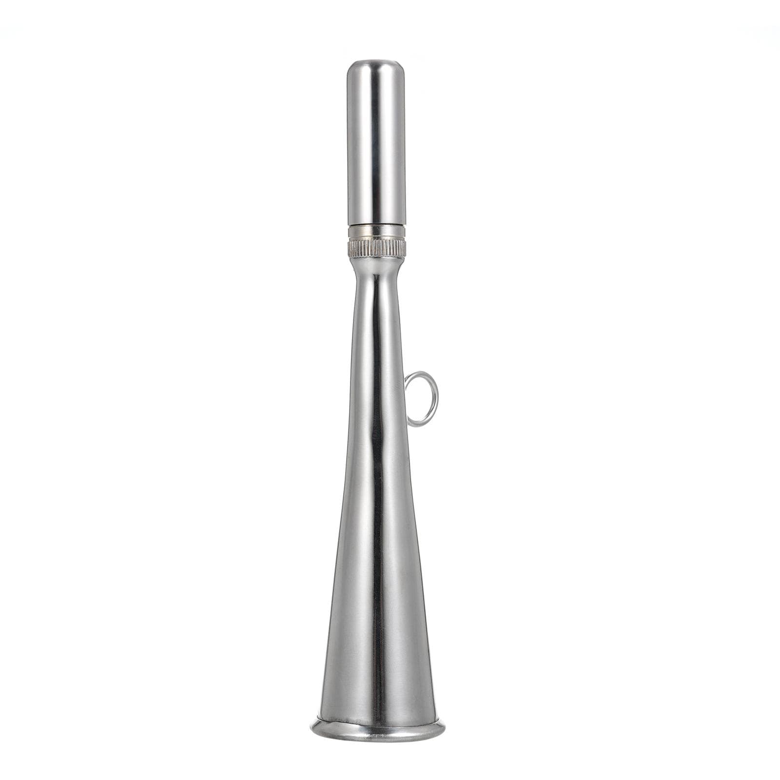 Stainless Steel Fog Horn Boat Foghorn Handheld Foghorn with Removable Mouthpiece for Yacht Marine silver