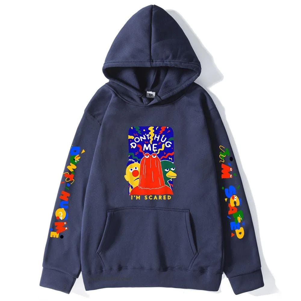 Dont Hug Me Im Scared Hoodies Cartoon Graphic Sweatshirts Male Top Unisex Autumn Winter Sudadera Men Women Clothing 3XL