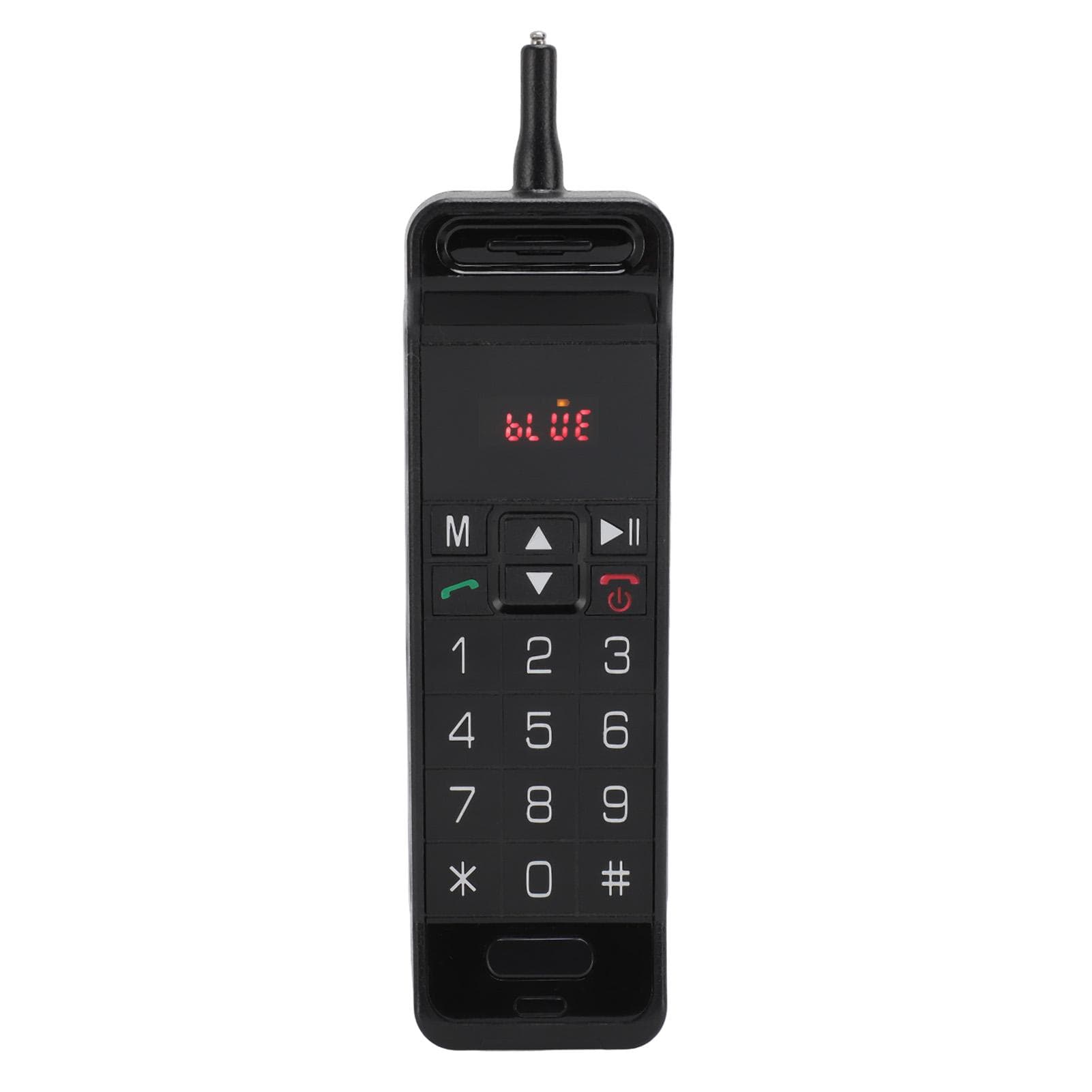 Wireless Bluetooth Speaker FM Radio Memory Card USB AUX Input Playback Screen Display Retro Cell