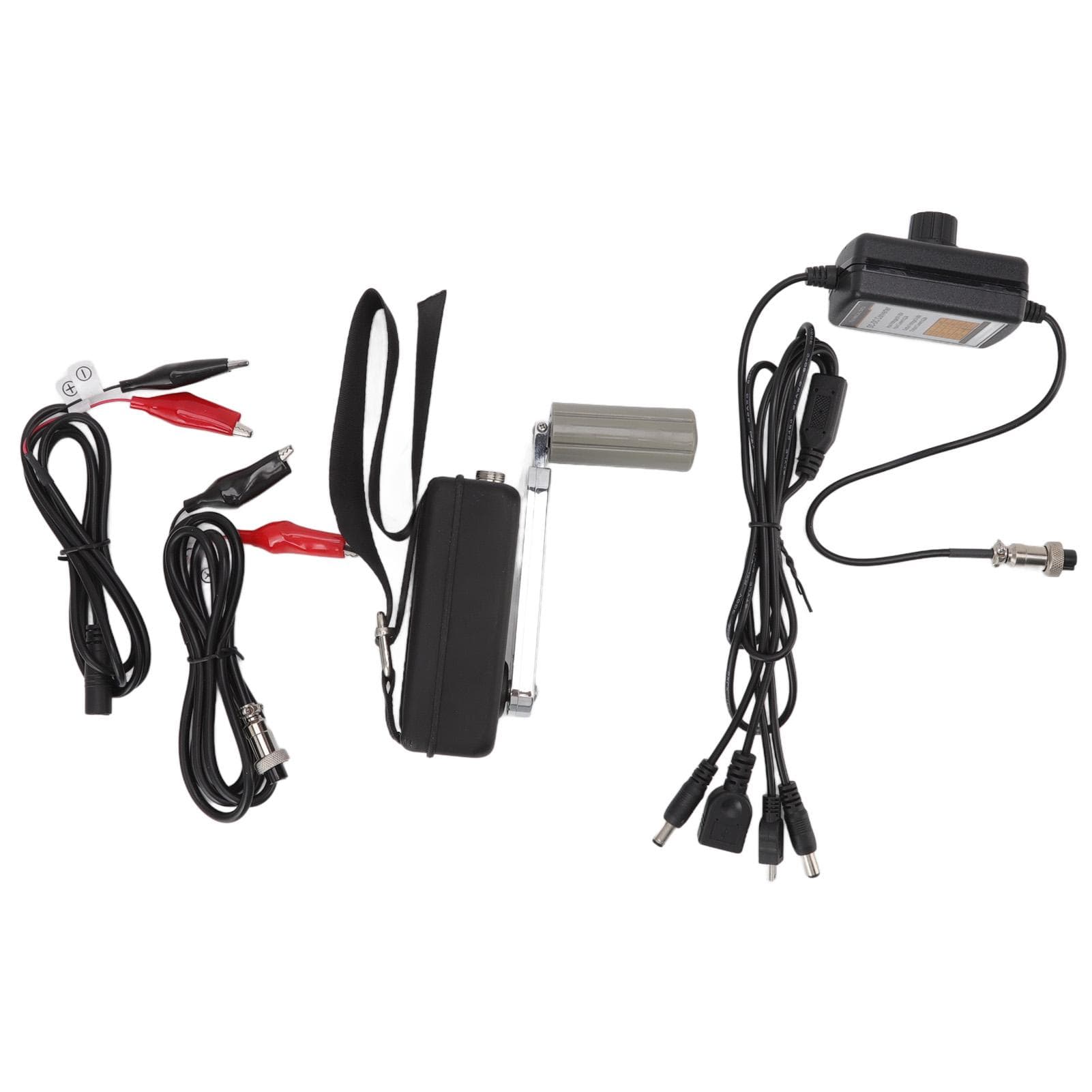 Hand Crank Generator Portable High Efficiency 30W Small Black Generator for Outdoor Emergency
