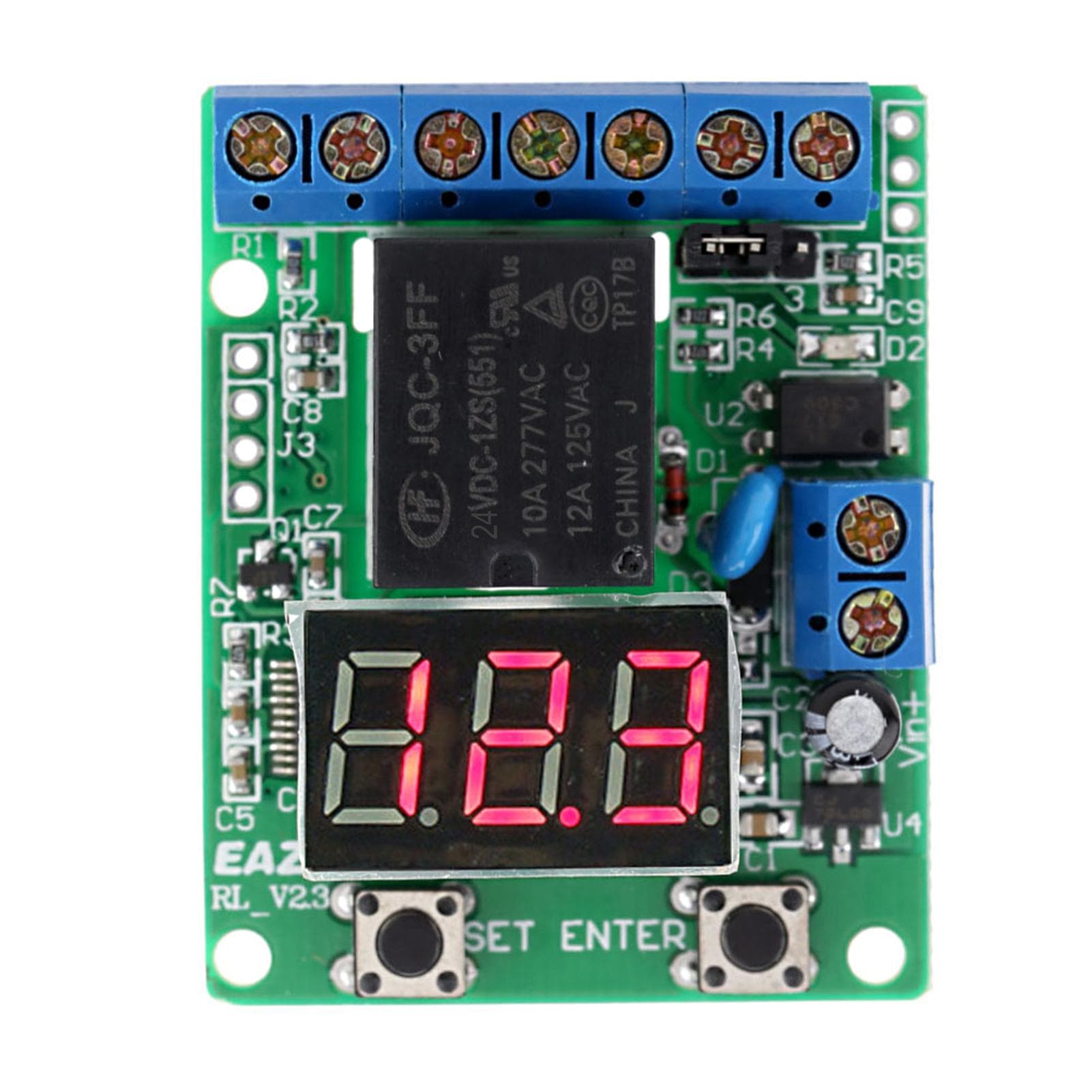 Ts1.2 Time Relay Controller Relay Module Relay-operated Controller Time Relay Module DC24V 0.1~999 DC24V green