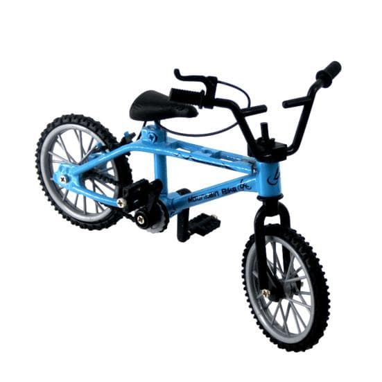 Bicycle Finger Desktop Mini Bike Decor Diecast Kids Toy blue