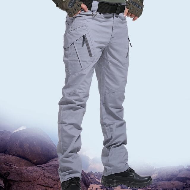 City Military Tactical Pants Men SWAT Combat Army Trousers Men Many Pockets Waterproof Wear Resistant Casual Cargo Pants 2020 XL gray