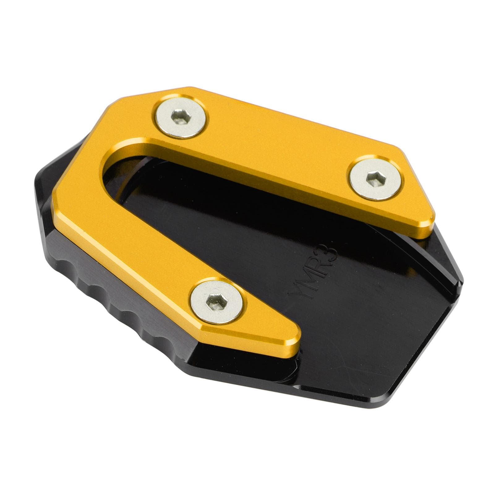 Parking Kickstand Extension Pad Side Stand Support Fit for Yamaha YZF R25YZF R3MT?25MT?03 gold