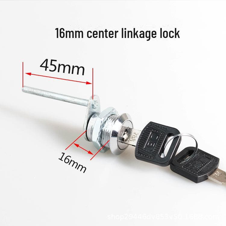 Three-Link Metal Cabinet Lock for File Drawer